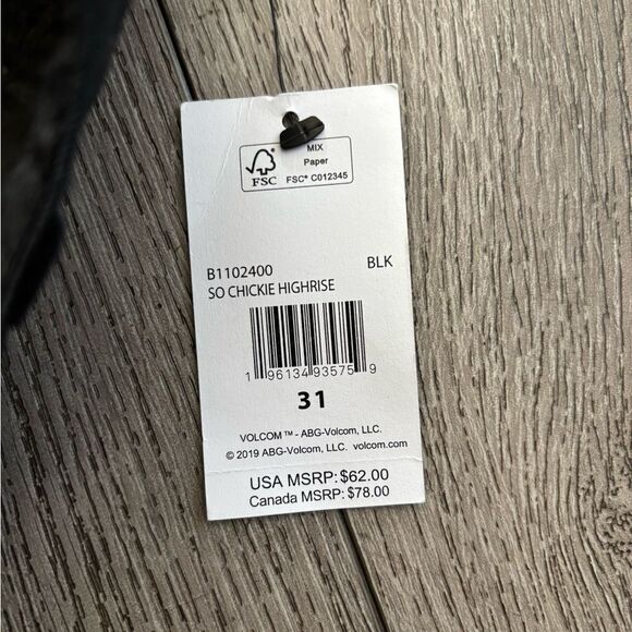 Volcom so chickie high rise pants - Picture 3 of 4